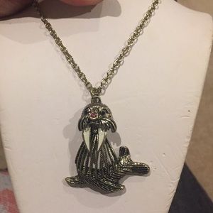 Animal Walrus Long Necklace